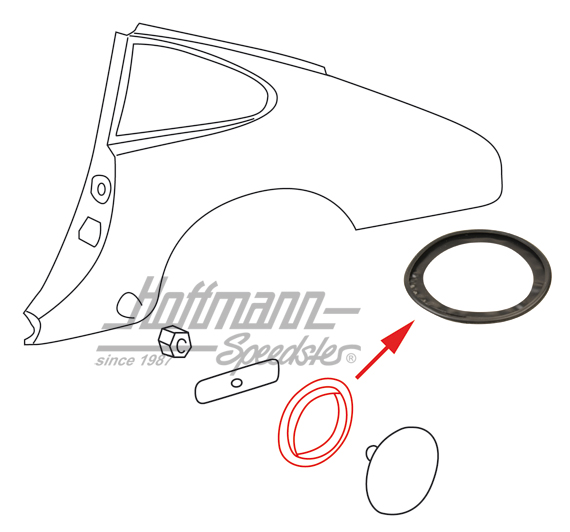 Guarnizione, coperchio /barra della molla, 911, 65-86 | 901 504 759 01 | 515-2100