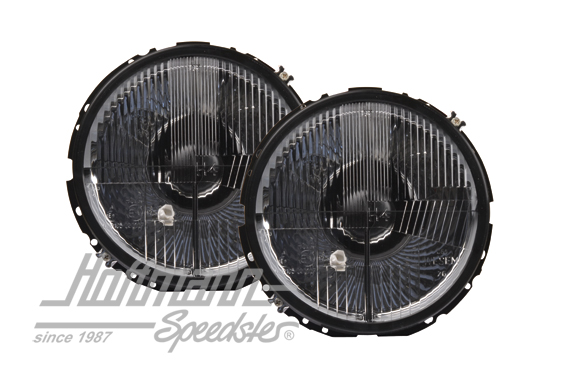 Set di fari, H4, nero/reticolo | 171 941 753 A | 020-4428