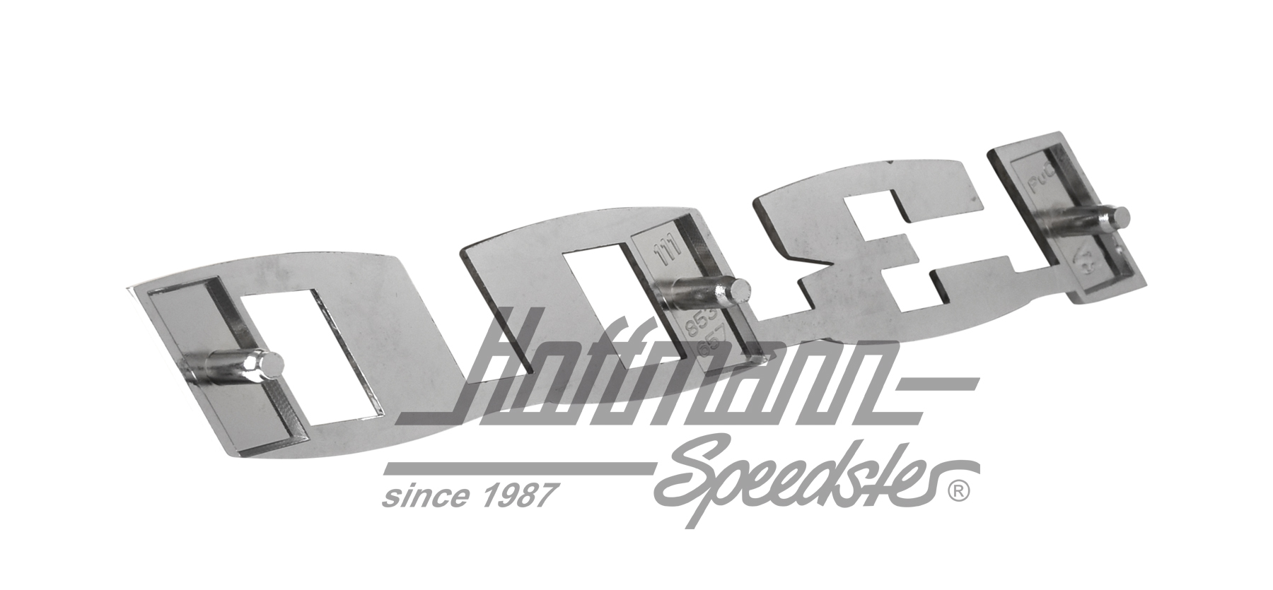 Logo "1300", 15.5 x 2.5cm, cromato                                                                  