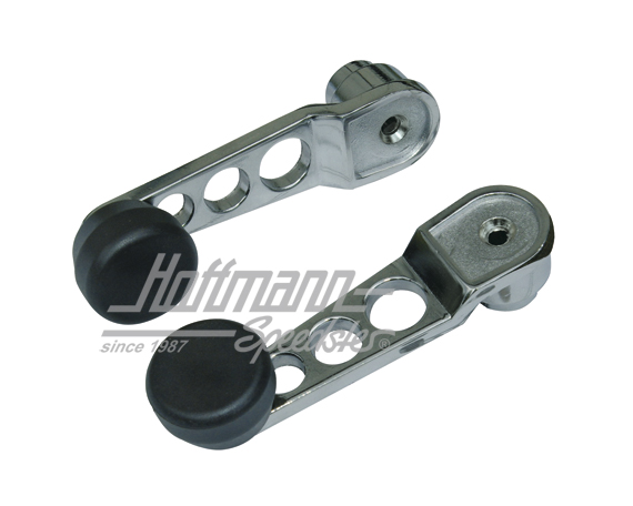 Manovella alzavetro, Racing, cromo/nera | 20172 | 010-3105-12