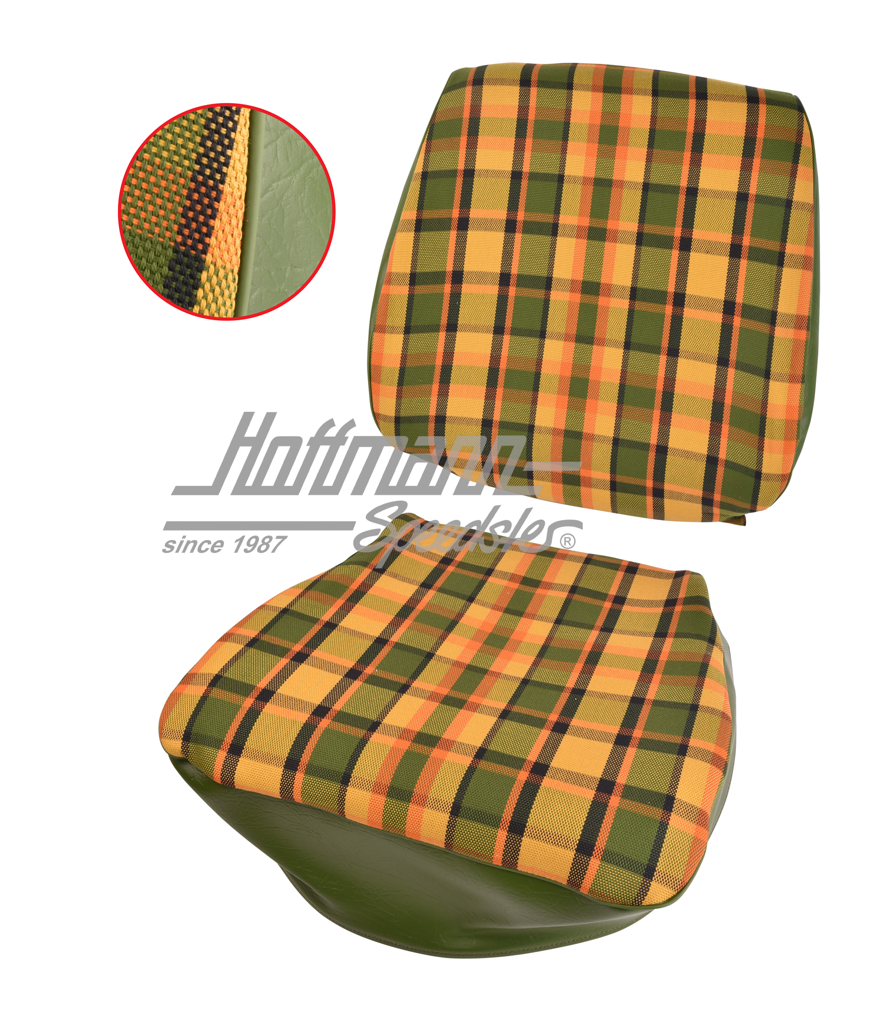 Coprisedile, Westfalia, giallo/arancione/verde, 74-79                                               