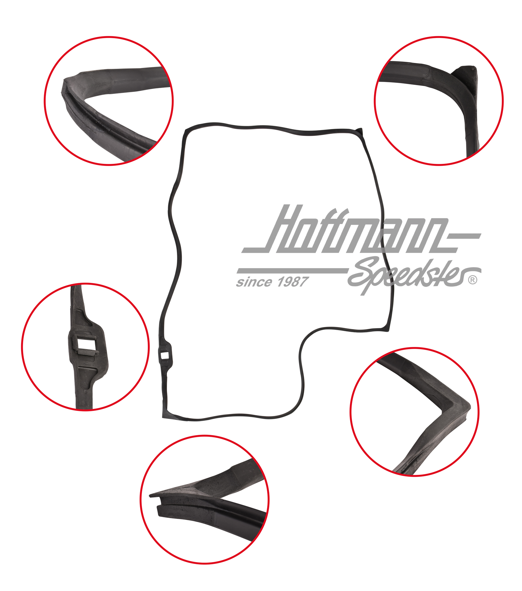 Guarnizione portiera, Furgone T2, 8.67-7.79, destra, Qualità superiore 
 | 211 831 722 D | 090-6102