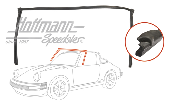 guarnizione, telaio parabrezza, 74-83                                                               