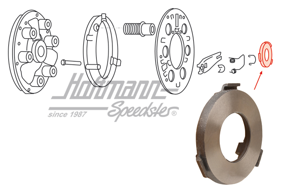 Anello, spingidisco frizione, 3 bracci / cuscinetto disinnesto
 | 111 141 125 A | 020-4525-50