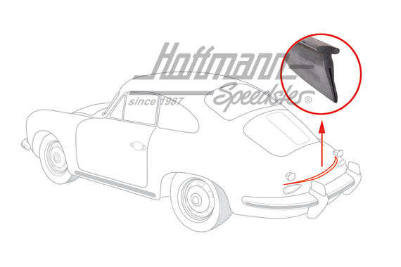 Guarnizione vano motore, posteriore, 356 B/C                                                        