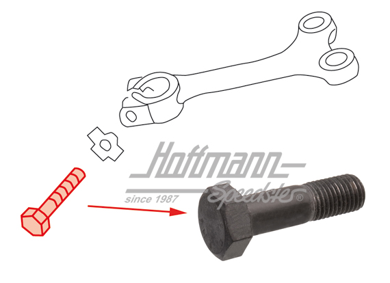 Vite, leva di sterzo, Maggiolino / Furgone | 211 415 747 A | 020-4298-20