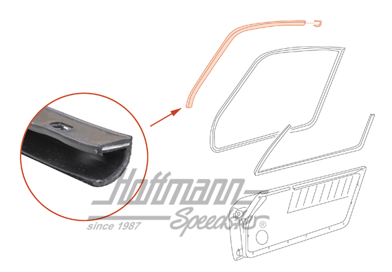 Guarnizione porta, colonna A, 77-85, destra                                                         