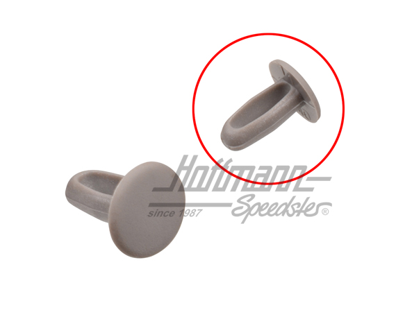 Clip, rivestimento superiore, Furgone T2, grigio | 211 843 487  M60 | 097-1038-32