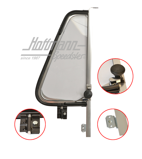 Deflettore, completo, Furgone T2, cromato, destra | 211 837 602 | 097-1024-02