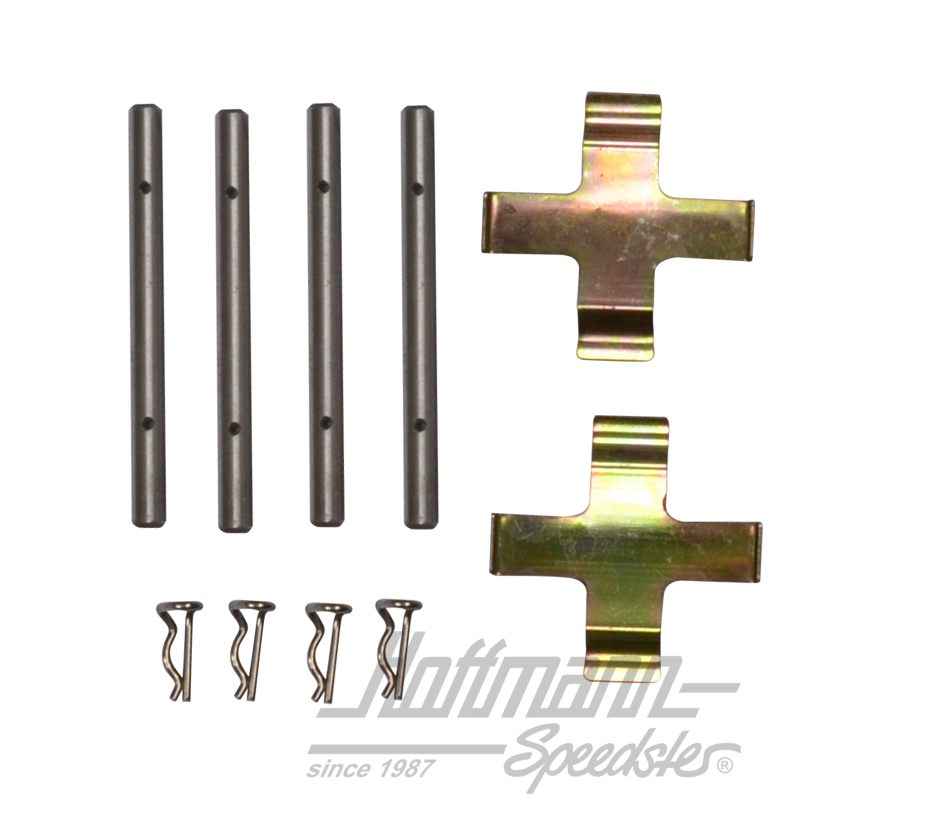 Set di fissaggio, pastiglie del freno, posteriore, 64-68                                            