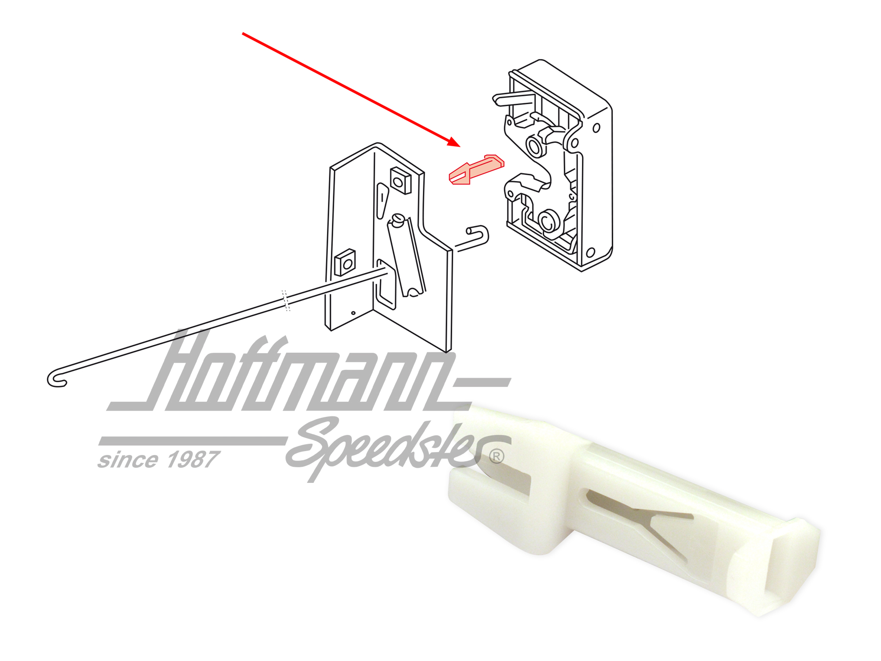 Leva, tirante, anteriore, 10.76-7.92 | 171 837 080 | 180-1032-20