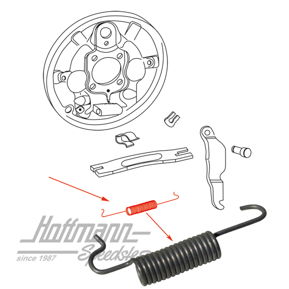 Molla, piccola, freno, assale anteriore | 311 609 609 | 020-4070