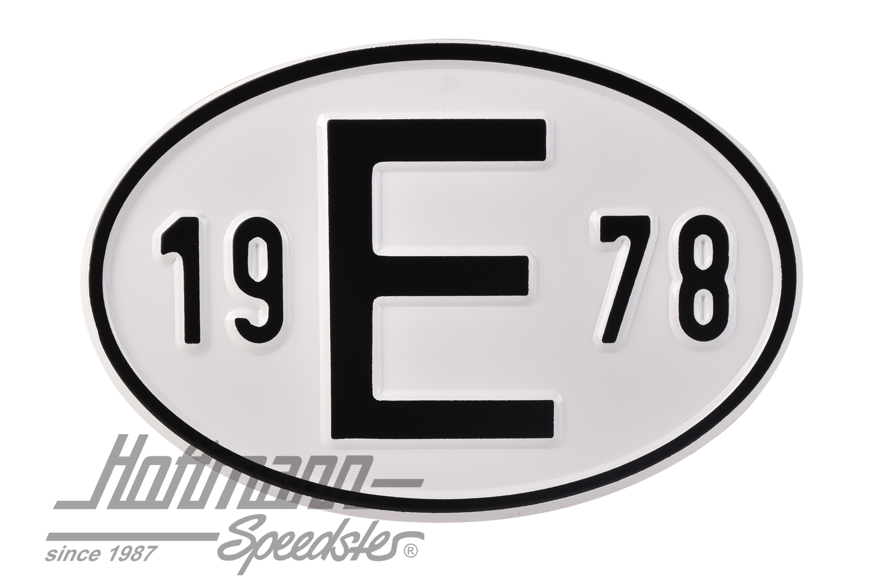 Targa sigla internazionale "E" ( Spagna), "1978", alluminio |  | 020-2403-78
