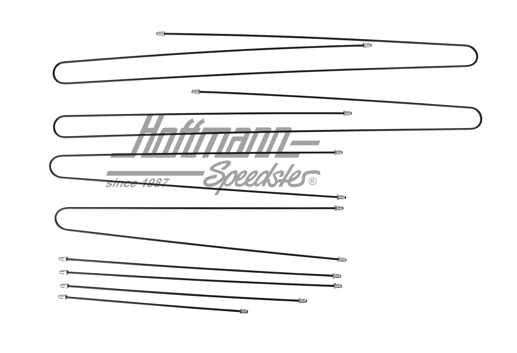 Set tubazione del freno, Golof 2, con servo freno e regolatore effetto frenante | --- --- --- | 206-2618