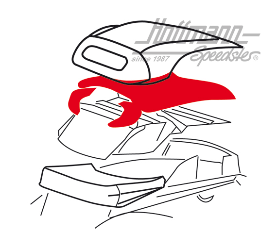 Imbottitura capote, Cabriolet, .63-7.71 |  | 020-4640