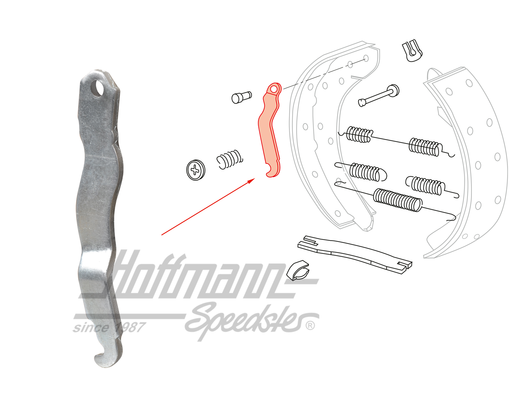Leva, cavo del freno a mano, Furgone T2, 73-79, destra | 211 609 614 F | 090-3198-02