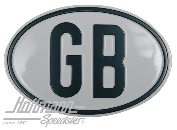 Targa sigla internazionale "GB" (Gran Bretagna), alluminio |  | 020-2404