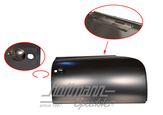 Pannello esterno della porta, completo, 356 A7C, destra, qualità top                                