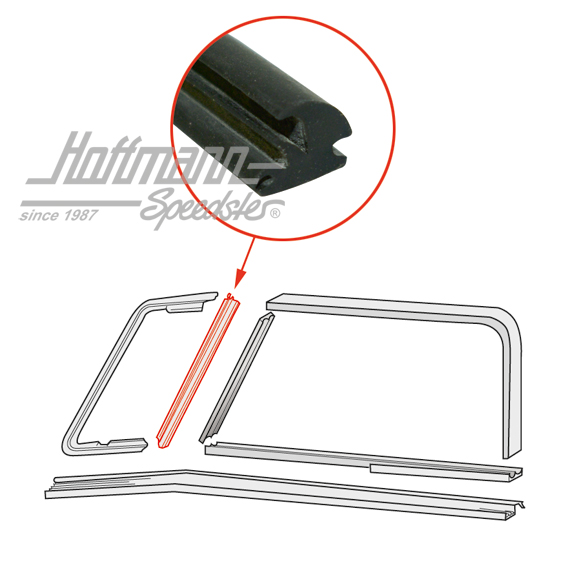 Guranizione, deflettore, verticale, 53-67 | 211 837 629 | 089-0108-07