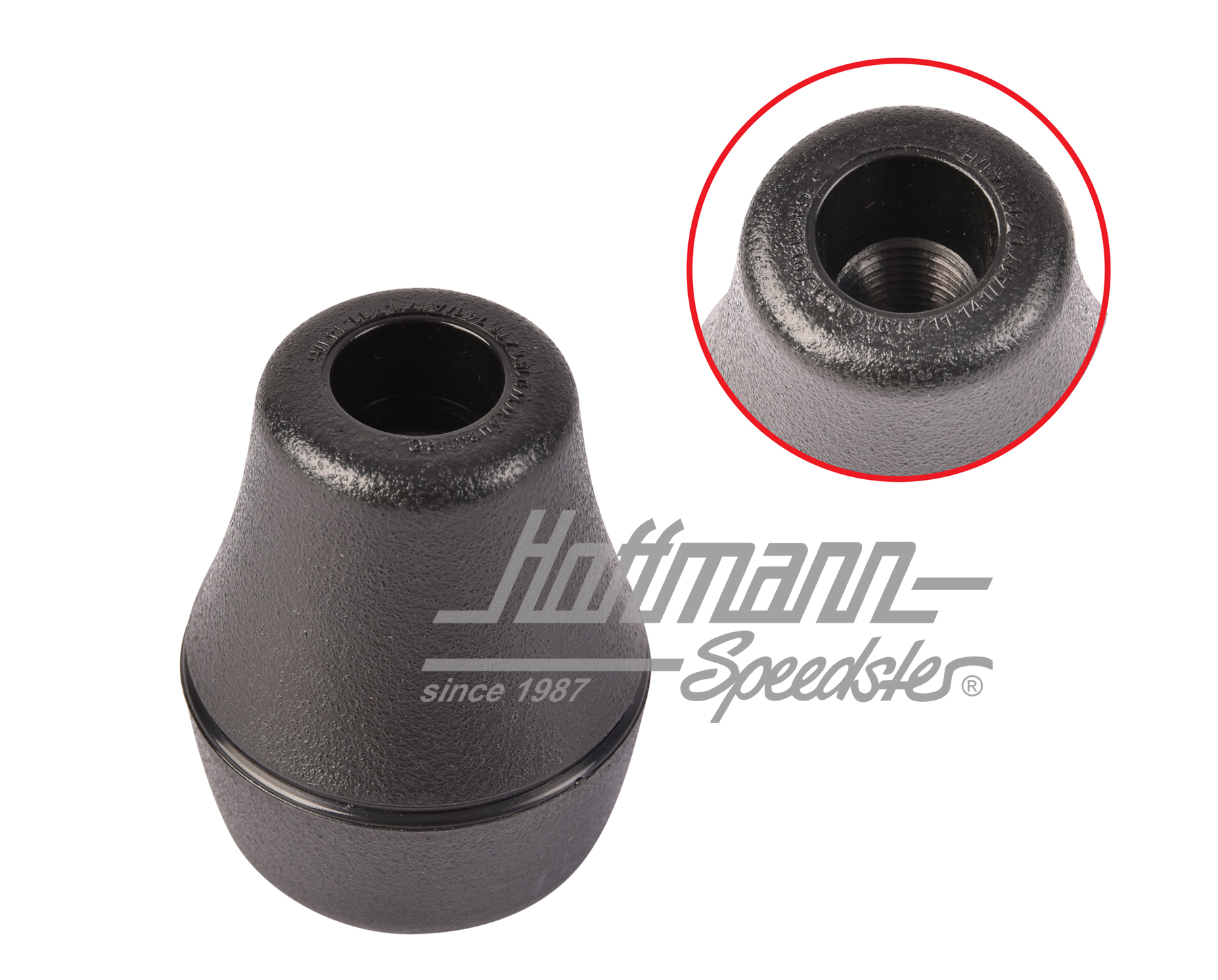Pomello leva del cambio, standard, 5 marce, nero                                                    