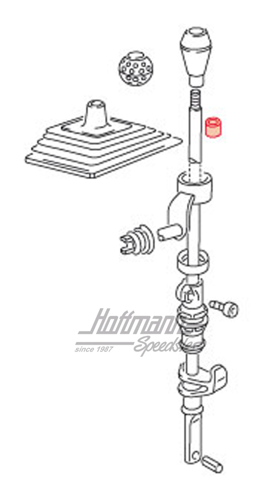 Boccola, leva del cambio, superiore, 1.6-1.8 
                                                     