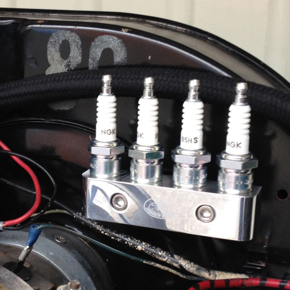 Supporto candela, alluminio lucidato                                                                