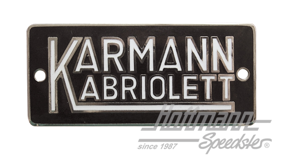 Emblema Karmann Ghia "Karmann Kabriolett" | 151-901 | 020-6084