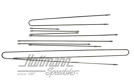 Set tubazione del freno, Furgone T1, 3.55-2.56 | 211 698 005 A | 089-2550-06