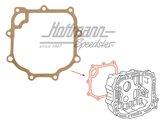 Guarnizione, coperchio cambio, anteriore, 82-92 | 091 301 215 A | 315-1108