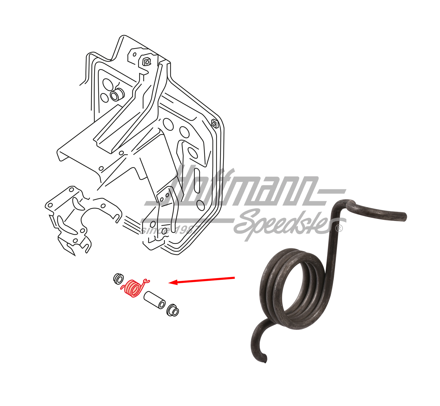 Molla, acceleratore, Furgone T4 TDI | 701 721 549 A | 407-1020-70