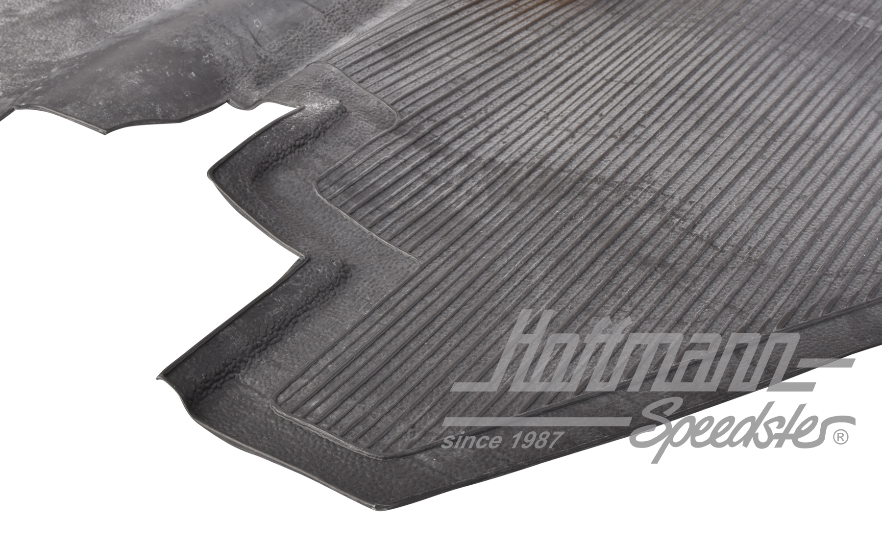 Copertura in gomma, piastra di fondo, anteriore, nera                                               