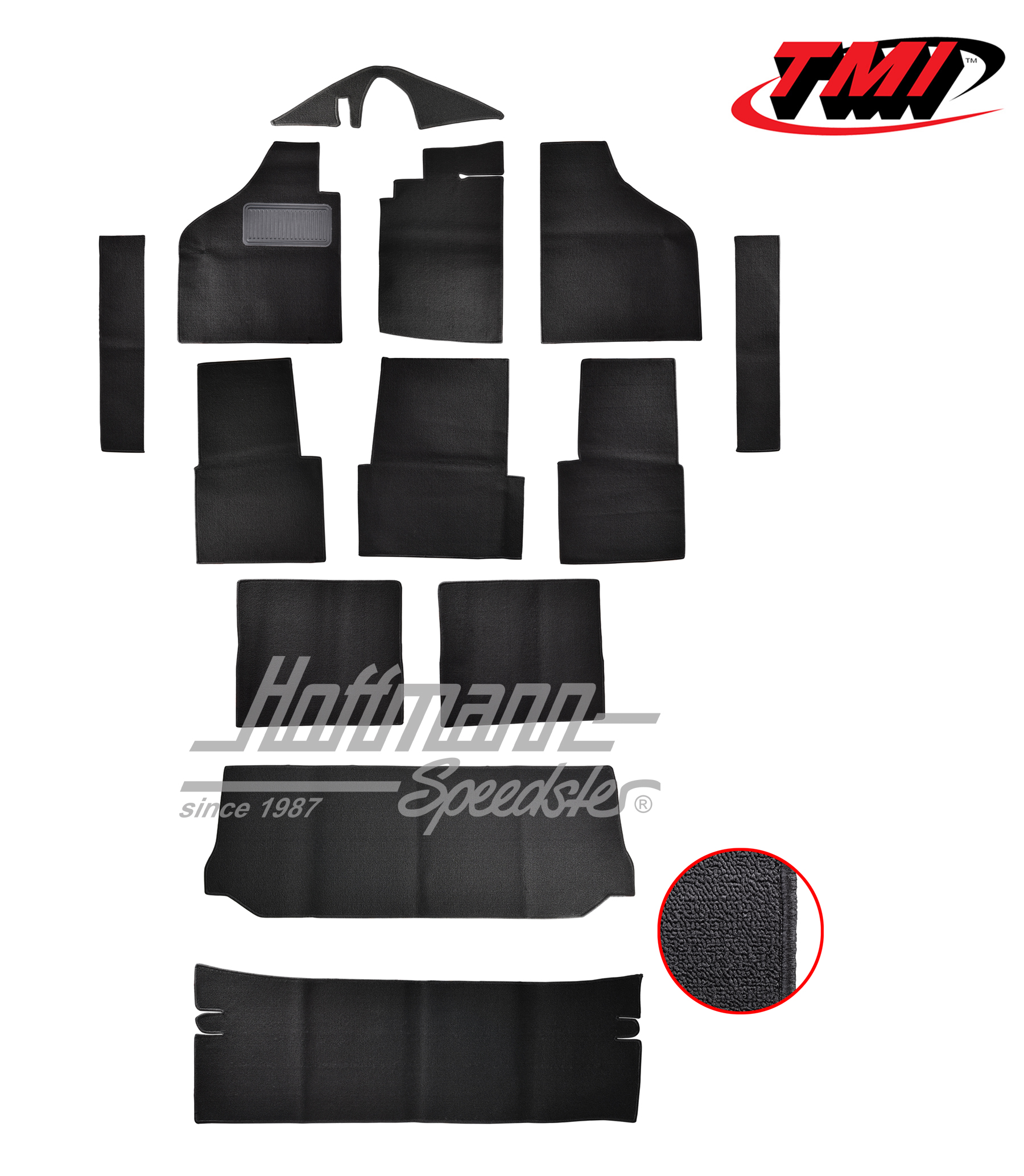 Set tappeti, Pescaccia, nero | 34-1406-301 | 080-5070-30