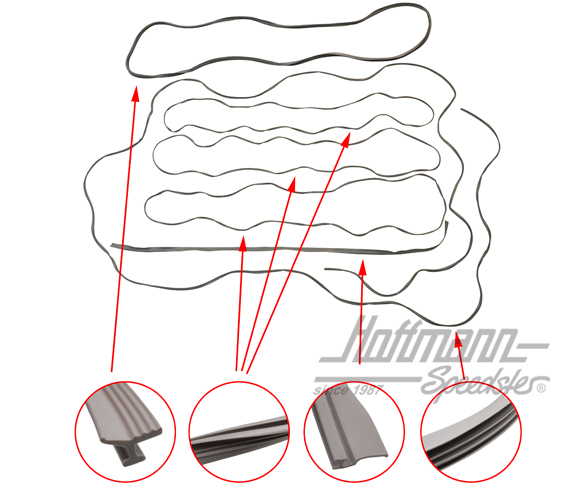Set di guarnizioni, finestra a lamelle                                                              