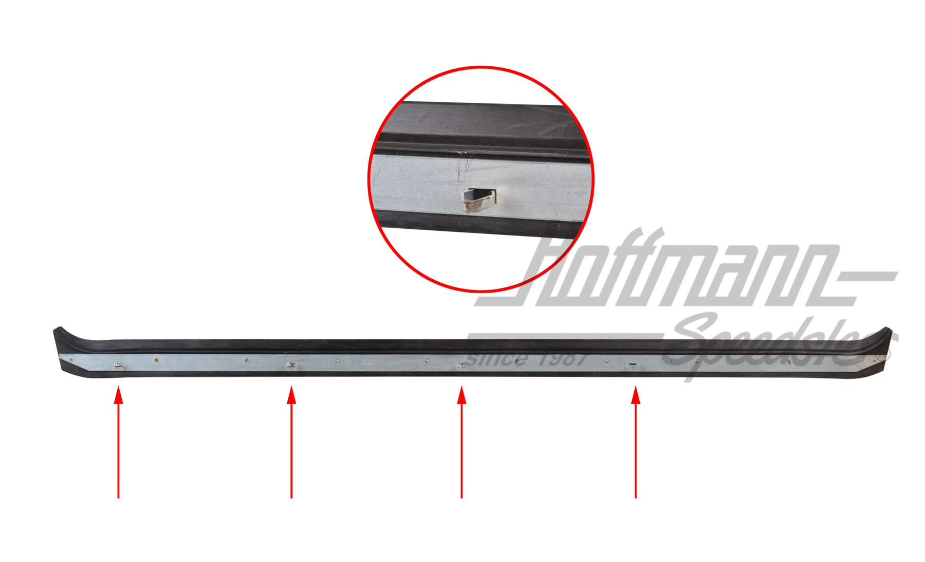 Guarnizione canale di tenuta portiera, esterna, 52-64, lunga, destra | 113 853 322 CC | 020-5243-12