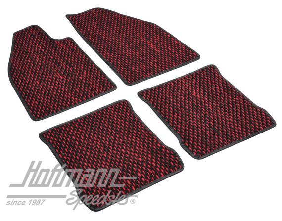 Tappetini, cocco, 72-, rosso / nero | ZVW 2CRD | 020-5381-47