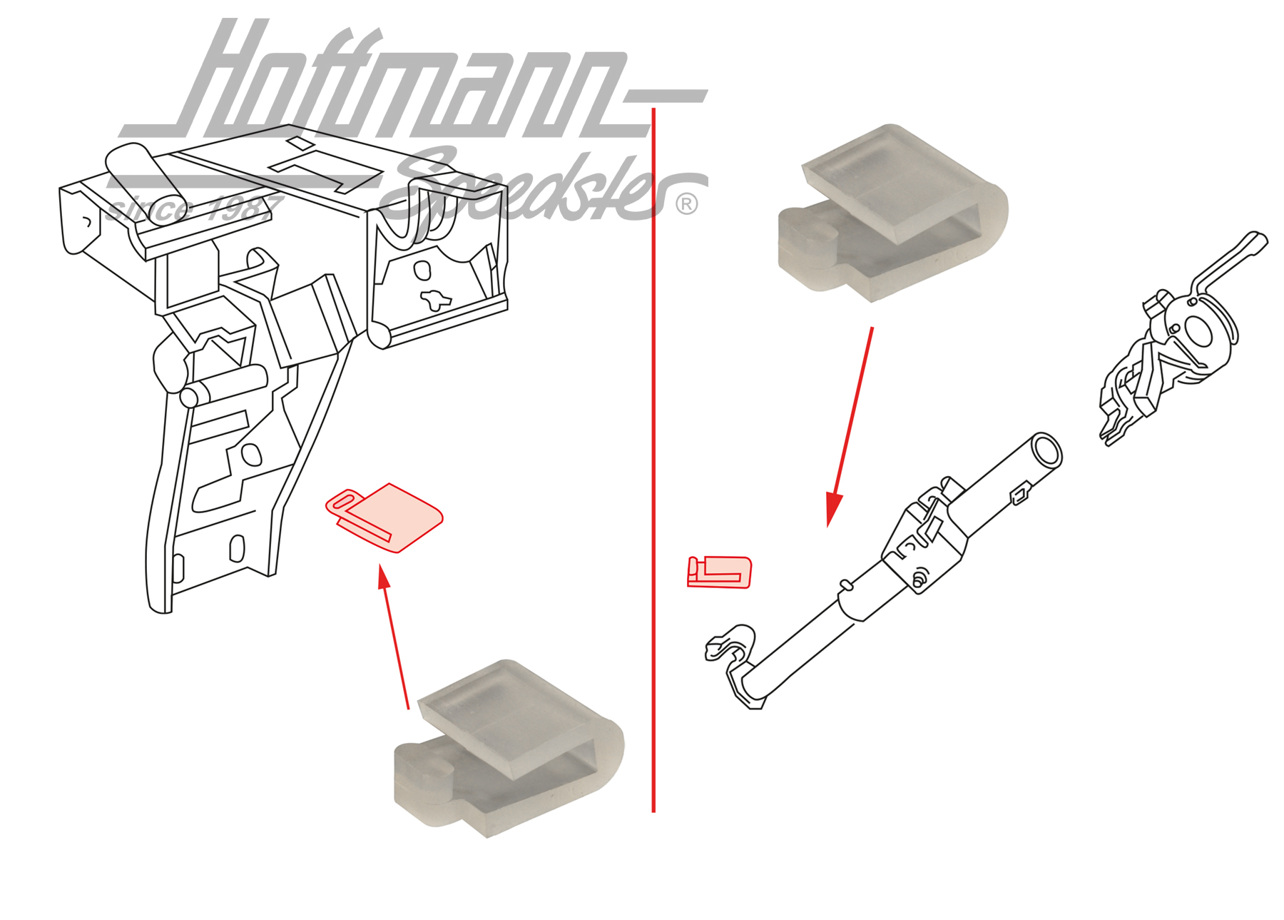 Tampone di arresto, pedale della frizione/tubo involucrato
 | 171 721 989 | 170-0900-10