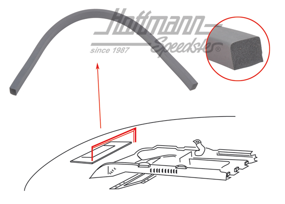 Guarnizione in condotto d'aria, 55-67, universale | 211-773A | 089-1412-20