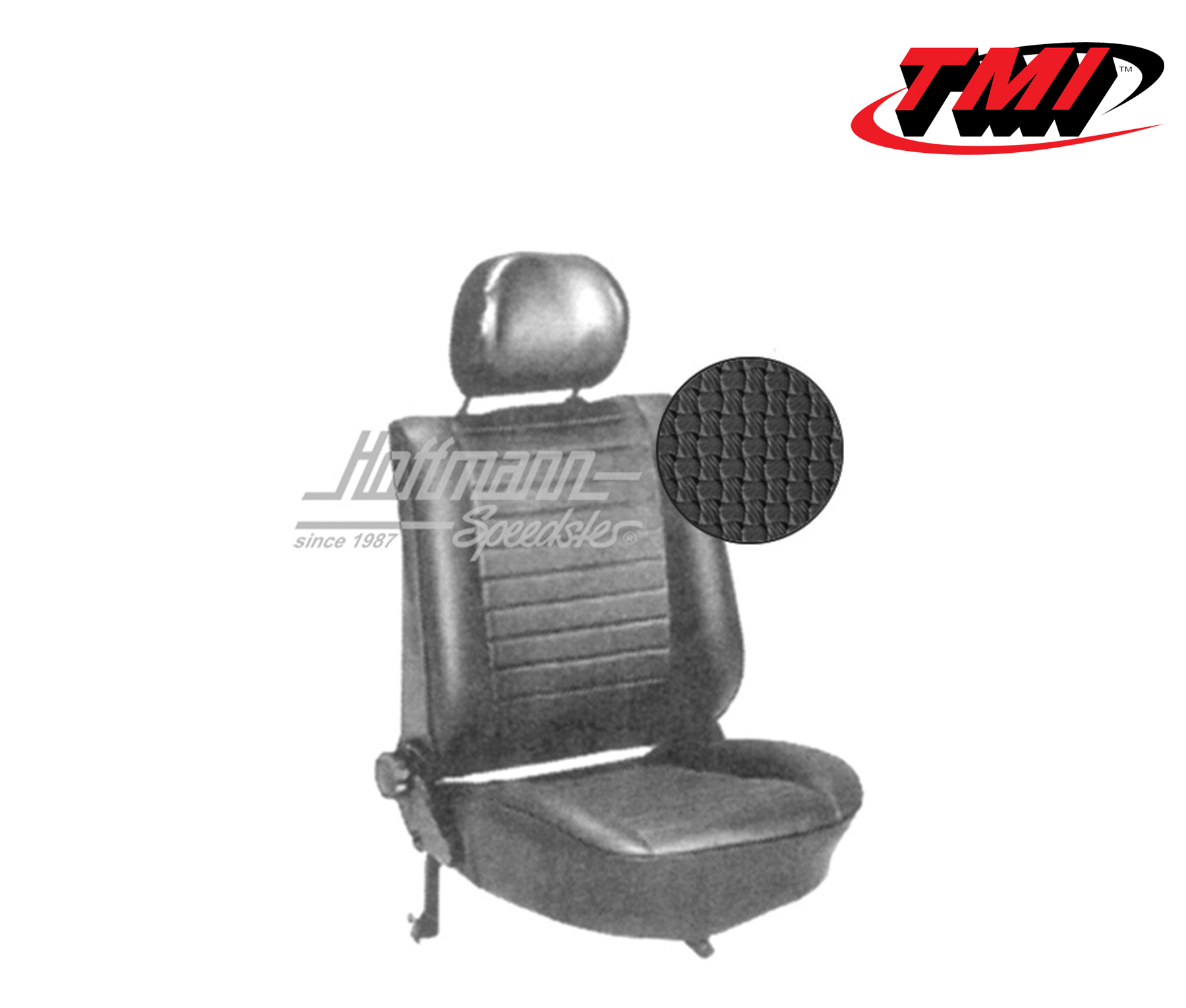 Coprisedili, Berlina, 8.76-, tessuto di cestino, nero | 43-1129-01 | 055-5440