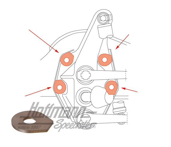 Rosetta di sicurezza, avantreno,  55-67 | 211 499 131 | 089-3010