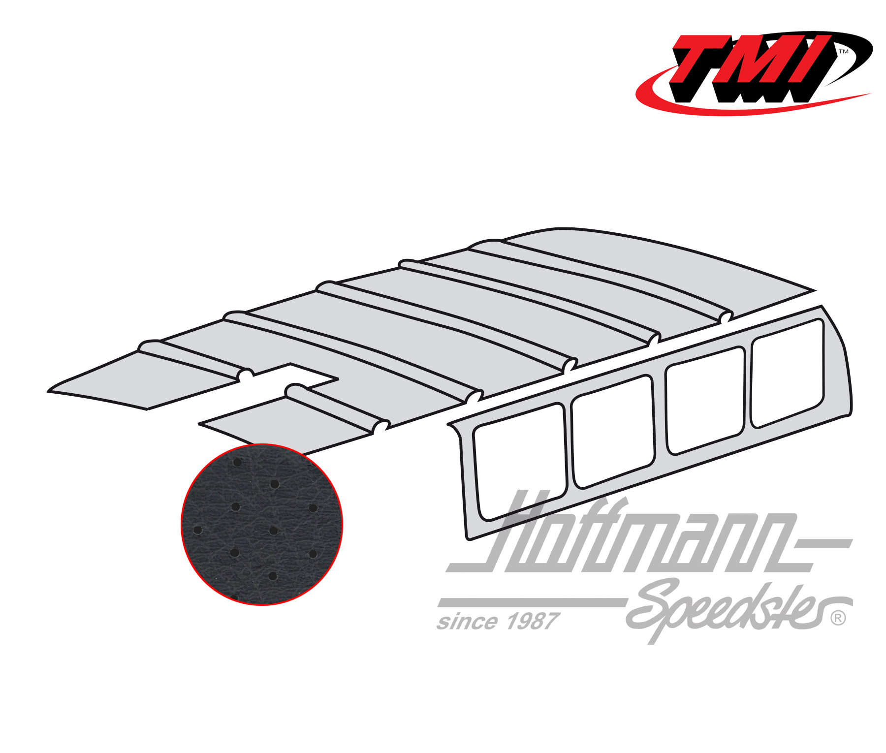 Cielo, Furgone T1, 55-63, perforato, nero | 20-2101-45 | 098-0048