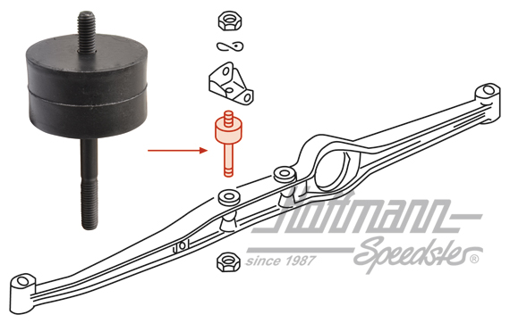 Supporto motore, 912, 914/4, sinistra / destra, anteriore                                           