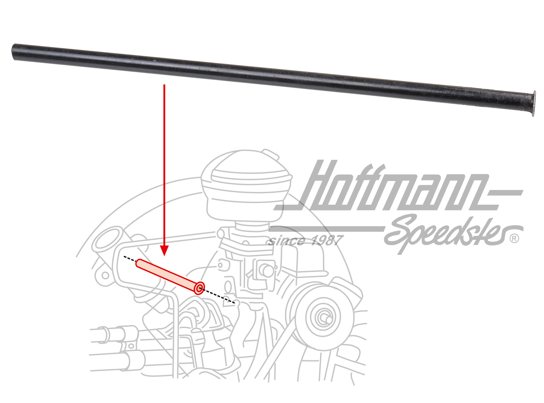 Condotto guida cavo acceleratore/cassa ventilazione, -12.65 | 211 129 893 | 020-3219-06