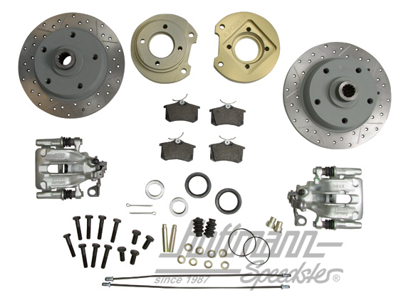 Freno a disco H4, forato, 5 fori / PCD 130, braccio obliquo                                         