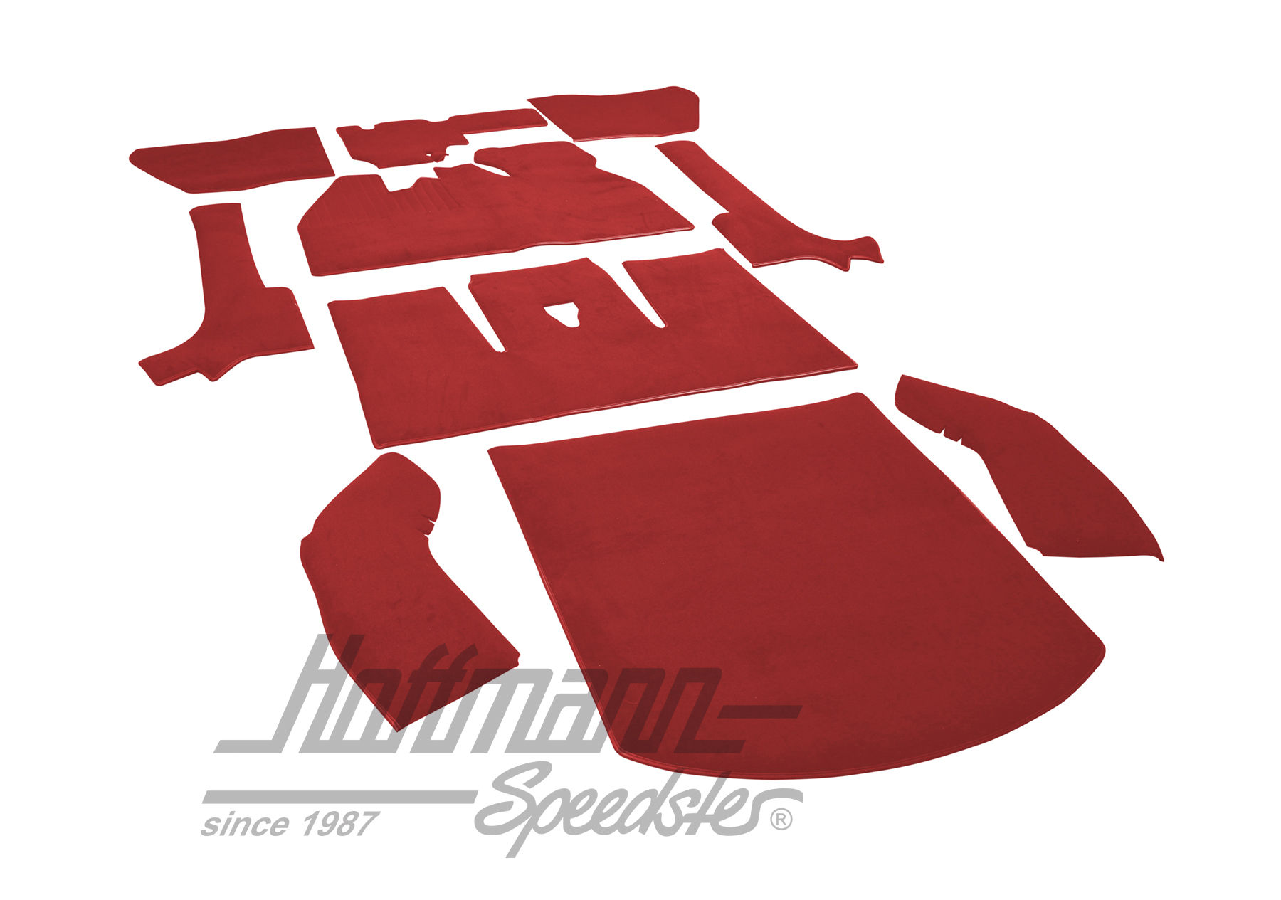 Set tappeti, Cabriolet,8.66-7.70, rosso chiaro                                                      