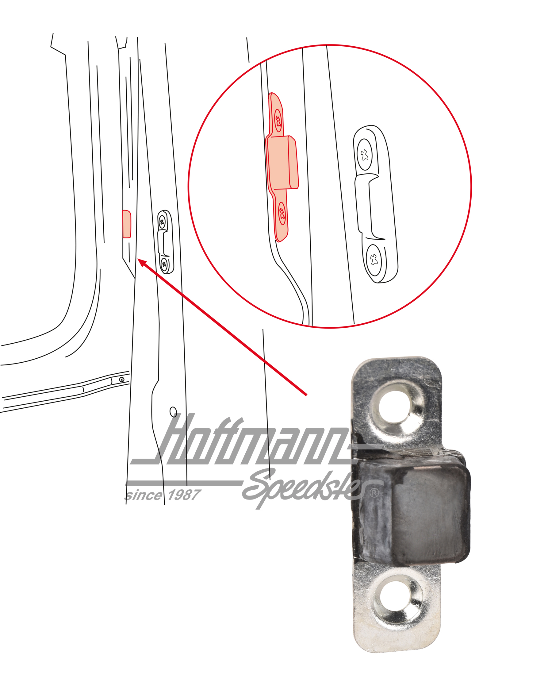 Tampone, laterale, portellone posteriore | 361 827 195 | 089-5060-53