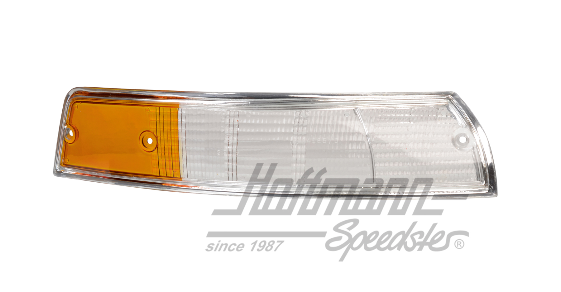 Vetro di lampeggiatore, bianco/giallo/cromo, 69-71, destra | 911 631 922 03 | 580-1706-02