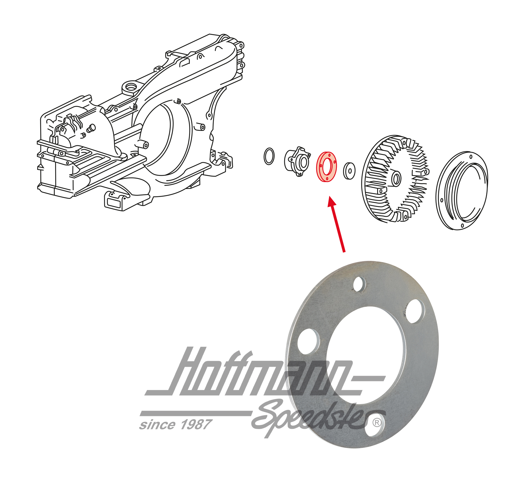 Disco distanziale, ventola, 1.7-2.0 | 021 119 121 | 092-0034-10