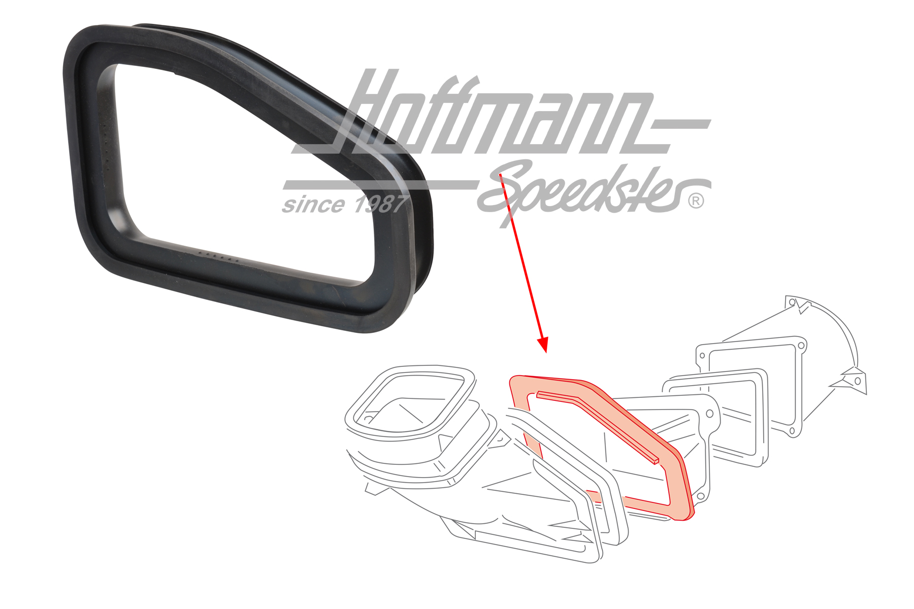 Guarnizione, condotto d'aria/pezzo di raccordo | 701 819 143 | 408-5400-08