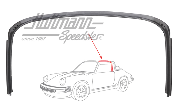 Guarnizione, supporto Targa, anteriore, 86-                                                         