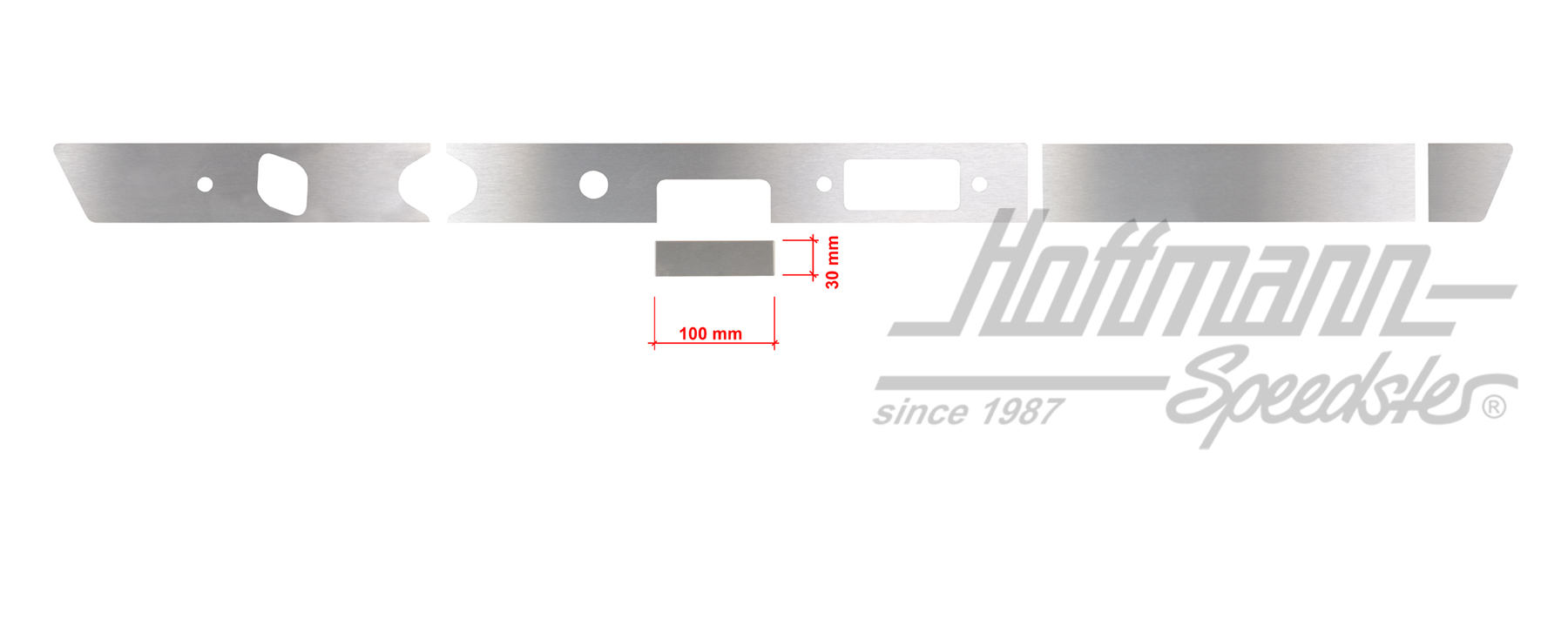 Copertura, cruscotto
, 911, 100x30mm | 901 552 041 52  Satz 2 | 580-0010-30